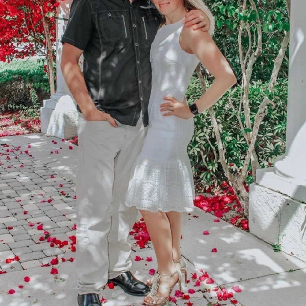 White lace dress